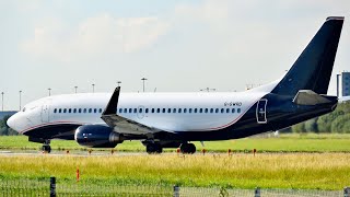 2Excel Aviation B737300 Take Off at Liverpool Airport 2024 [upl. by Etnohs322]