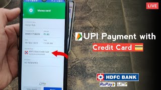 UPI Payment with Credit card LIVE 🔴 demo  Credit card se UPI payment karna sikhe [upl. by Prosperus]