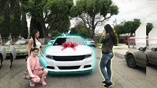 SURPRISED MOM WITH NEW CAR FOR MOTHERS DAY EMOTIONAL [upl. by Engenia]