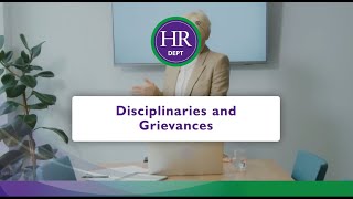 Disciplinaries and Grievances How to Manage Disciplinaries and Grievances in your Small Business [upl. by Carol-Jean]