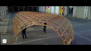 Voûte GridShell by Quaternion® [upl. by Aicenat]