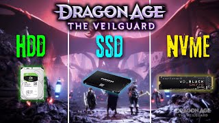 HDD vs SSD vs M2 NVMe  Dragon Age The Veilguard  SSD Required [upl. by Eniluj61]