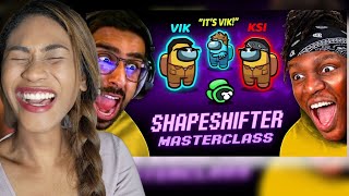 SIDEMEN AMONG US KSI SHAPESHIFTER MASTERCLASS  Reaction [upl. by Gahan279]