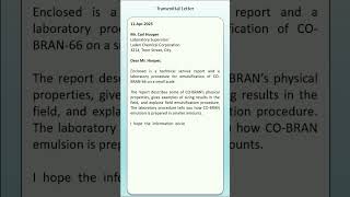 Transmittal Letter lettersapplications youtubeshorts transmittalletter [upl. by Enitsenre]