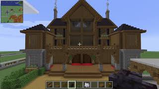 Minecraft Stadtprojekt Alpenstadt Heute zeige ich euch ein Schönes Holzhaus Nachbau [upl. by Sanoy]