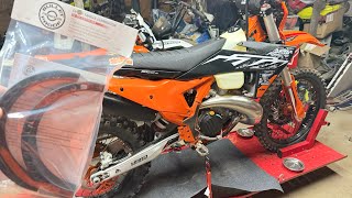 Adding PREVENTIVE hard parts to my 2025 KTM HARDENDURO Bullet Proof Designs Chain Tangle Eliminator [upl. by Annalise]