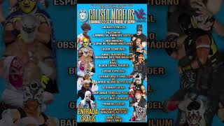 Cartelera del Domingo 22 de septiembre en el CMLLI Coliseo Morelos Lucha Libre Independiente [upl. by Palmore]