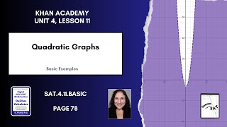 SAT411Basic Quadratic Graphs page 78 [upl. by Appilihp359]