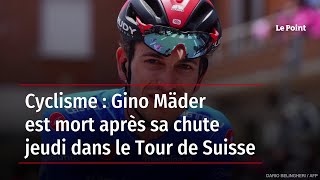 Cyclisme  Gino Mäder est mort après sa chute jeudi dans le Tour de Suisse [upl. by Tombaugh]