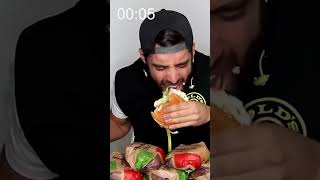 Comiendo 6500 calorías de Burger King en 10 minutos foodchallenge [upl. by Arline442]