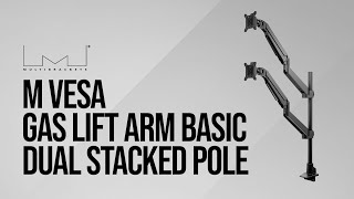 M VESA Gas Lift Arm Basic Dual Stacked Pole [upl. by Misha]