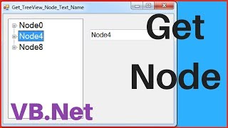 VBNet Tutorial  How to Get Selected Treeview Node in VBNet [upl. by Maurilia]