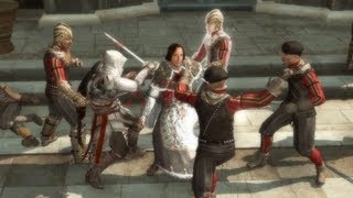 Ezio Saves Lorenzo Medici Pazzi Kill Guiliano Assassins Creed 2  Wolves in Sheeps Clothing [upl. by Oneill]