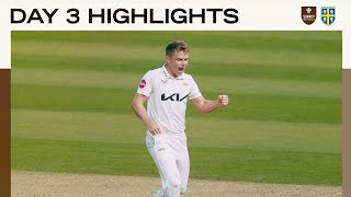 HIGHLIGHTS Sam Curran takes FOUR wickets as Surrey seal 10wicket victory over Durham [upl. by Stelmach]