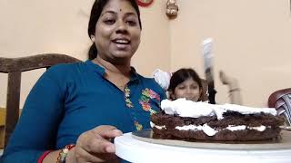 আজি এটা black forest cake বনালো কেনেকৈ বনালো চাব দে আৰু আজি আমাৰ ঘৰত bhagya bro আহিছিল মই surprised [upl. by Anertac]