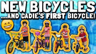 NEW BICYCLESand Cadies FIRST bicycle April 16 2018 [upl. by Ahsirhcal]