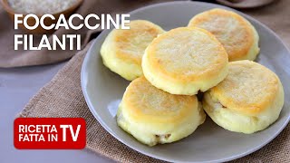 FOCACCINE DI PATATE FILANTI di Benedetta Rossi  Ricetta TV Fatto in Casa per Voi [upl. by Aiahc]