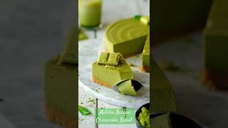 matcha matchacheesecake cheesecake cake statisfying asmr food [upl. by Nylirret]