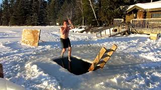 2019 Polar Plunge at Camp DuNord [upl. by Einahets]