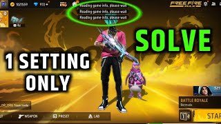 FREE FIRE READING GAME INFO PROBLEM  FREE FIRE PROBLEM SOLUTION [upl. by Acisey]