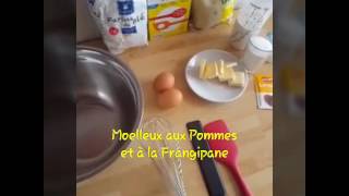 Recette Gâteau Moelleux aux pommes à la Frangipane [upl. by Enilec2]