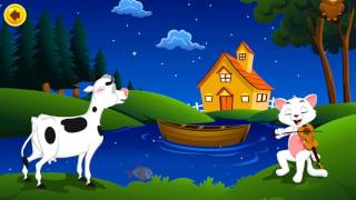 Hey diddle diddle the cat and the fiddle the cow jumped over the moon  kidklub  kids game and song [upl. by Harbot]