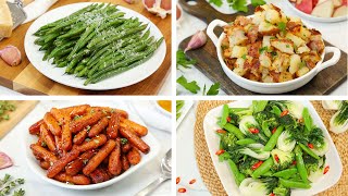 4 Healthy Side Dishes  Easy  Delicious Weeknight Dinner Recipes [upl. by Dallas]