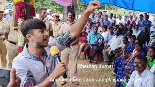 beml contract workers protest has led on 9th day KANNADA ACTOR CHETAN KUMAR JOINS [upl. by Herrick156]