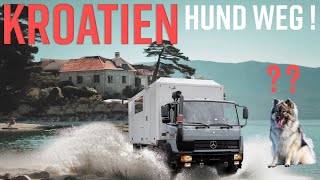 Kroatien Inselhüpfen und Hund weg Von Zadar weiter nach Süden im Expeditionsmobil4x4 Camper [upl. by Lawley]