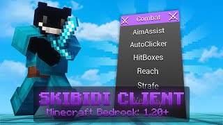 Best 12141 Minecraft Bedrock Hacked Client  Skibidi Client Showcase [upl. by Tarrant106]