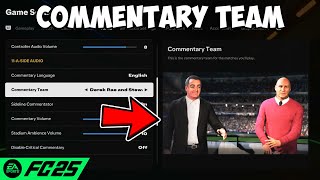 How To Change Commentary Team In FC 25 [upl. by Abixah]