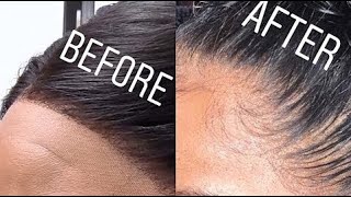 How to PLUCK YOU LACE FRONTAL ft Beautiful Princess Hair [upl. by Assenal]