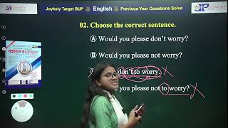 BUP 2024 Solve Class  BUP English Preparation  BUP Admission Course  Joykoly [upl. by Clara]