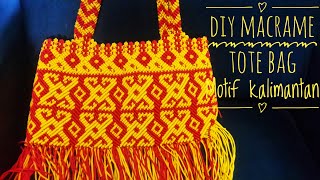 Part 1 DIY Macrame tote bag handle [upl. by Siloa]