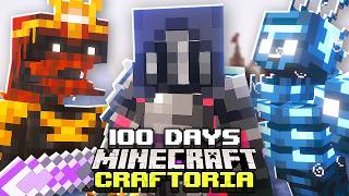 I Survived 100 Days in CRAFTORIA in Minecraft [upl. by Nessej]