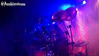 Scotty Fuller  Morbid Angel quotPrayer of Hatredquot Drum Cam live on the Decibel Magazine Tour 2019 [upl. by Ernestus]