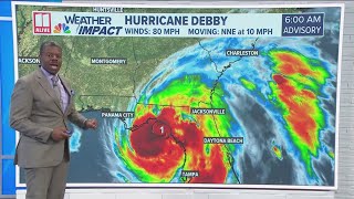 Hurricane Debby  645 am update [upl. by Eelirak]