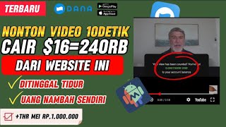 NONTON YOUTUBE SHORT 10 DETIK DIBAYAR DOLAR CARA DAPAT UANG DARI INTERNET  WEBSITE PENGHASIL UANG [upl. by Neevan]