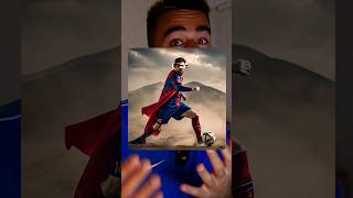 TRASFORMO MESSI IN SUPERMAN 🦹🏼‍♂️⚽️ messi calcio fedfreestyle [upl. by Sidwel]