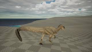 The Isle 2015 In Unreal Engine 5  Allosaurus Test 2 [upl. by Nirret]