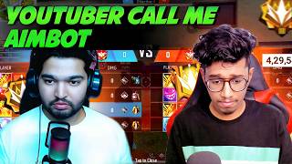 They Call Me Aimbot User 😡 Hindi YouTuber Vs Akshay Akz  Freefire Malayalam [upl. by Lennaj]