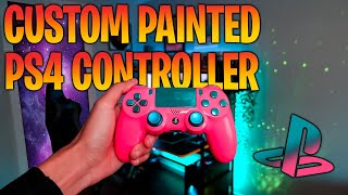 Customizing My Old PS4 Controller  How To Spray Paint a PS4 Controller [upl. by Allistir]