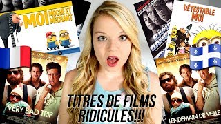 25 TRADUCTIONS RIDICULES DE TITRES DE FILMS Québec VS France 🇫🇷 [upl. by Laenahtan]