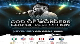 5 DAYS OF GOD OF WONDERS GOD OF PERFECTIONS DAY 2  NSPPD  26TH NOVEMBER 2024 [upl. by Ennyletak]