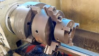 Lathe chuck combination techniques that you should know crankshaft repair [upl. by Erual983]