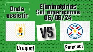 Onde assistir Uruguai x Paraguai ao vivo  7° Rodada Eliminatórias Sulamericanas 2024 [upl. by Ahsla]