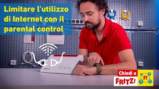 Limitare l’utilizzo di Internet con il parental control  Chiedi a FRITZ 12 [upl. by Wershba304]