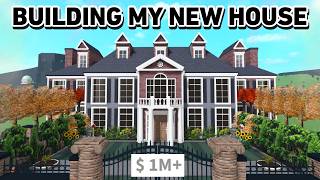 BUILDING MY NEW FAMILY MANSION IN BLOXBURG Part 1 [upl. by Lalage]