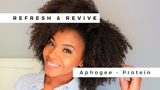 Refresh amp Revive Curls after Protective Styling  Aphogee Protein Treatment [upl. by Arymas]