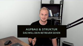 Bachelorarbeit und Masterarbeit  so schreibst du sie richtig  Beispiel für Aufbau amp Struktur [upl. by Kroo209]